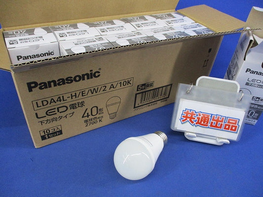 LED電球 電球色 10個入 LDA4L-H/E/W/2-10