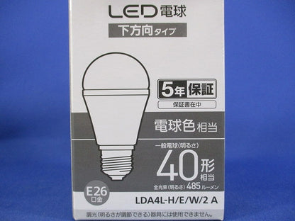 LED電球 電球色 10個入 LDA4L-H/E/W/2-10