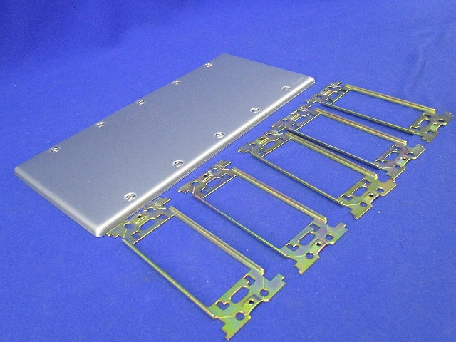 新金属カバープレート5連(取付枠付)National WN7595