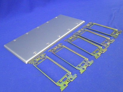 新金属カバープレート5連(取付枠付)National WN7595