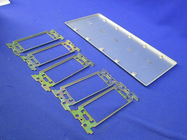 新金属カバープレート5連(取付枠付)National WN7595