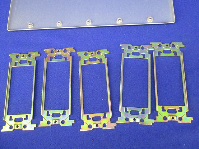 新金属カバープレート5連(取付枠付)National WN7595