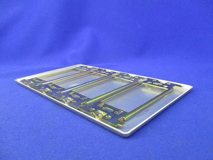 新金属カバープレート(取付枠付)4連(2枚入) WN7594
