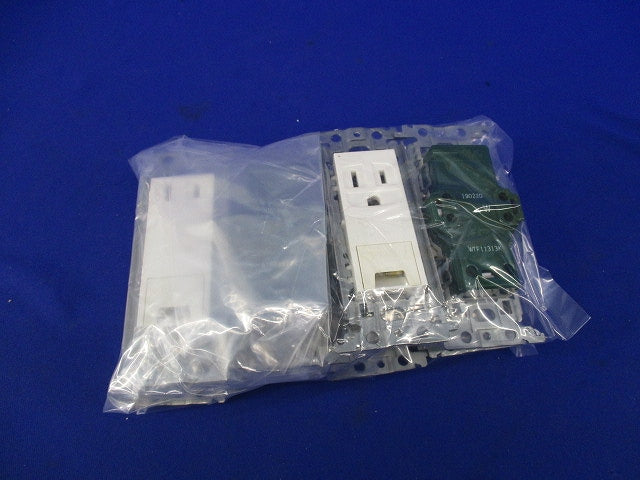 埋込アースターミナル付コンセントセット(混在8個入) WTF11313K他