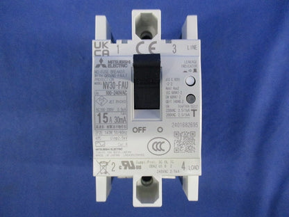 漏電遮断器2P15A NV30-FAU