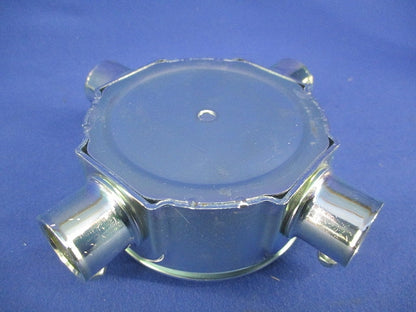 ねじなし丸型露出ボックス4方出(4個入) DS68191K