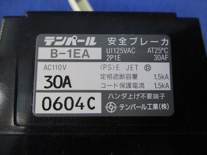 安全ブレーカ2P1E30A(ジャンク品) B-1EA
