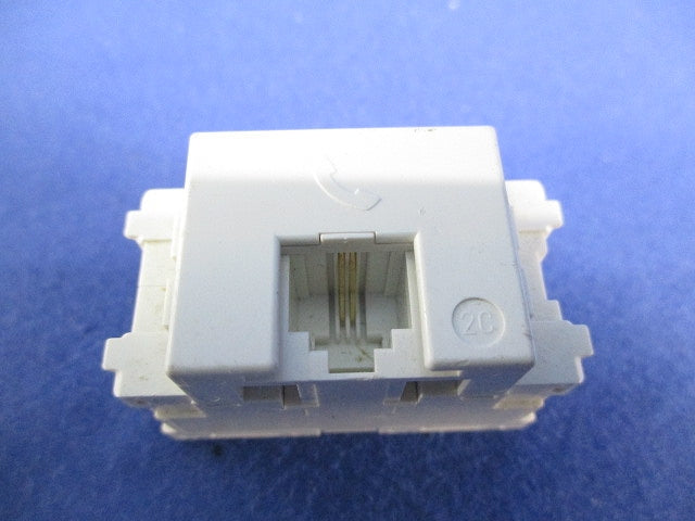 電話用埋込モジュラジャック(5個入)(ピュアホワイト) JEC-BN-WUJ2