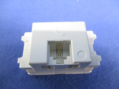 電話用埋込モジュラジャック(5個入)(ピュアホワイト) JEC-BN-WUJ2