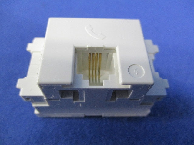 電話用埋込モジュラジャック(2個入)(ピュアホワイト) JEC-BN-WUJ4-PW