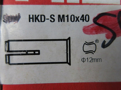 内ねじアンカー(30個入) HKD-S M10×40