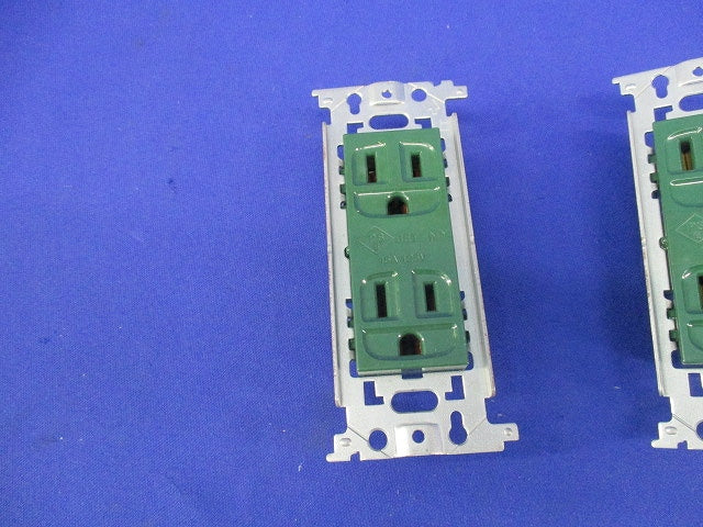 埋込アース付ダブルコンセントセット(混在2個入) WN1512GK他