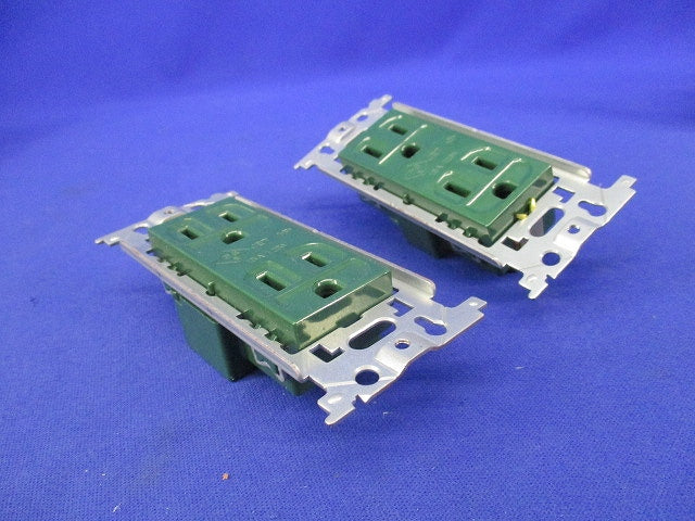埋込アース付ダブルコンセントセット(混在2個入) WN1512GK他