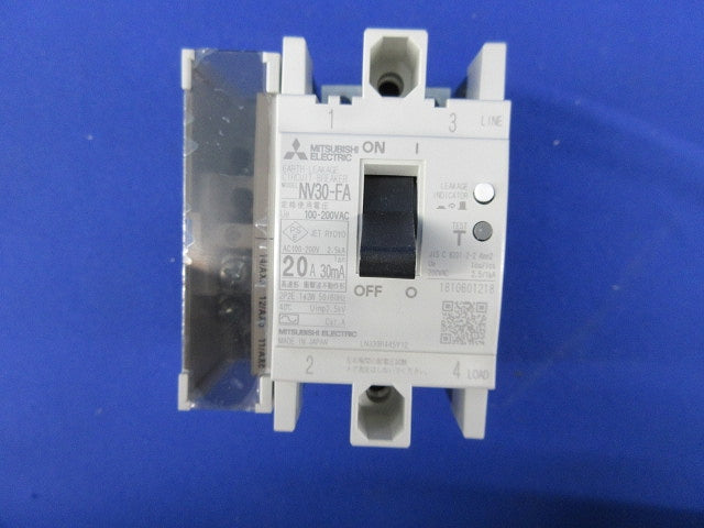 漏電遮断器2P20A NV30-FA
