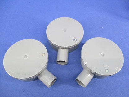 露出用丸形ボックス(1方出)グレー(3個入) R161GHW