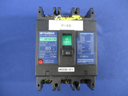 ノーヒューズブレーカ 3P60A NF100-CW