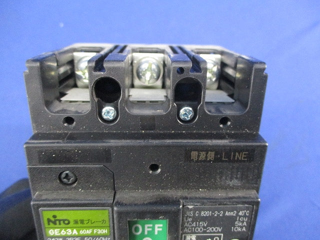 漏電ブレーカ3P3E60A GE63A