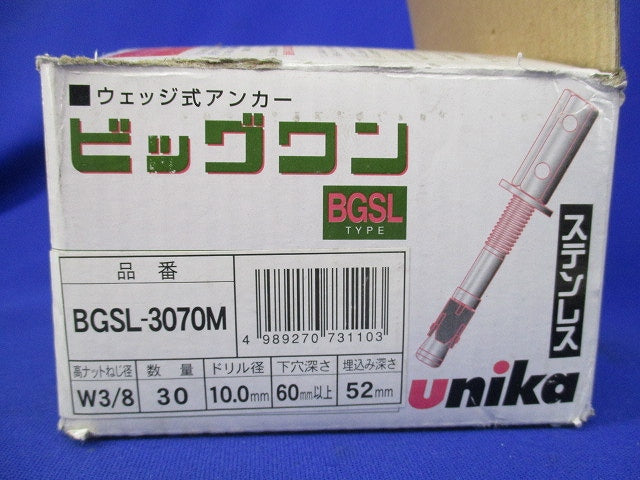 ビッグワン(ステンレス)(30個入) BGSL-3070M