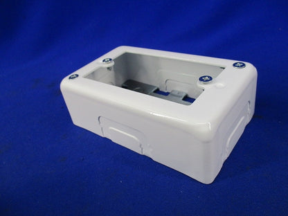 メタルモール用 1個用スイッチボックス 浅型(2個入)(ホワイト) DZB261KW