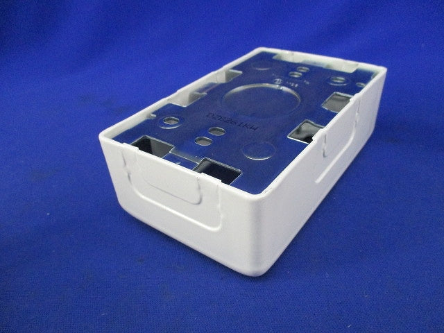 メタルモール用 1個用スイッチボックス 浅型(2個入)(ホワイト) DZB261KW