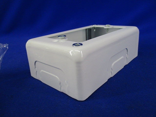 メタルモール用 1個用スイッチボックス 浅型(2個入)(ホワイト) DZB261KW