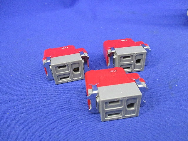 埋込接地シングルコンセント(3個入)(ソリッドグレー) JEC-BN-5GJ