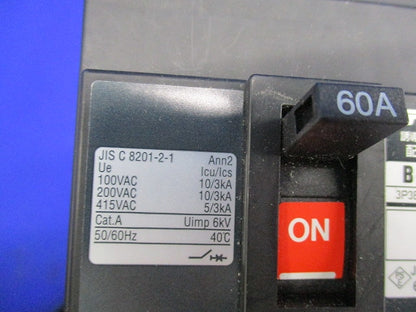 配線用遮断器3P3E60A(ジャンク品) B-103EC