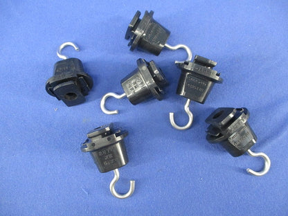 配線ダクト用吊りフック(6個入)(黒) DH8543B