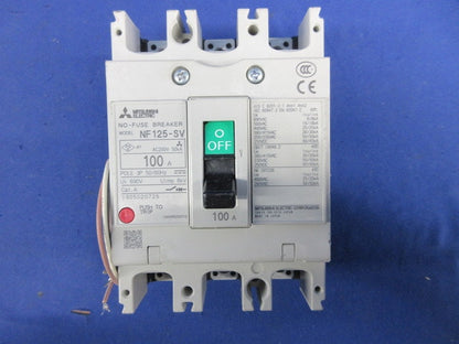 ノーヒューズ遮断器3P100A NF125-SV