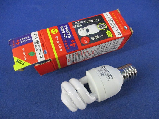 キャンボール 電球形蛍光灯E17 EFD-mini4EL/E17