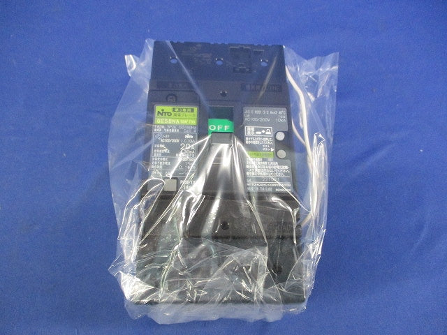 漏電ブレーカ3P2E20A GE58NA