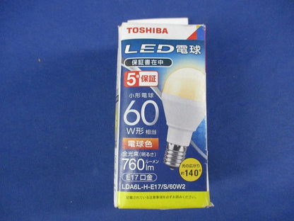 ミニクリプトン型LED電球E17(電球色) LDA6L-H-E17/S/60W2