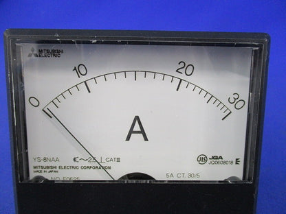 指示電気計器 交流電流計 0-30A YS-8NAA