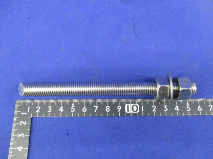 寸切りボルト(ナット×2・ワッシャー×1付)(ステンレス)(4組入) M12×150