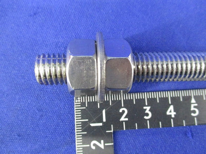 寸切りボルト(ナット×2・ワッシャー×1付)(ステンレス)(4組入) M12×150