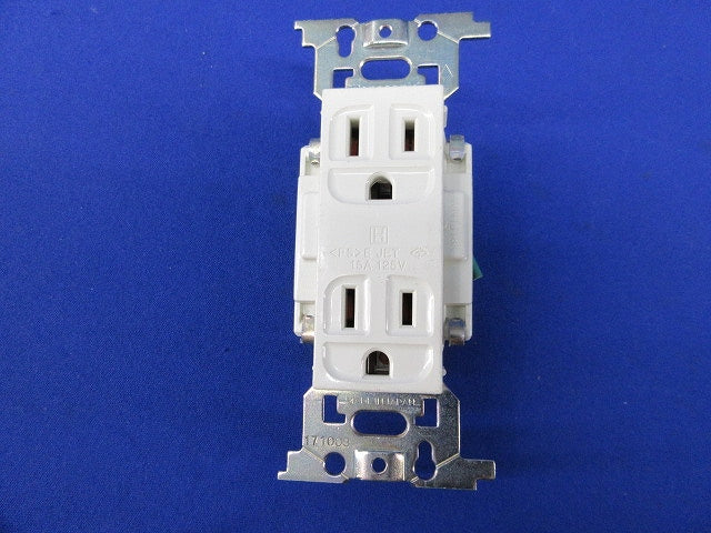 医用埋込アース付ダブルコンセント WN1318K