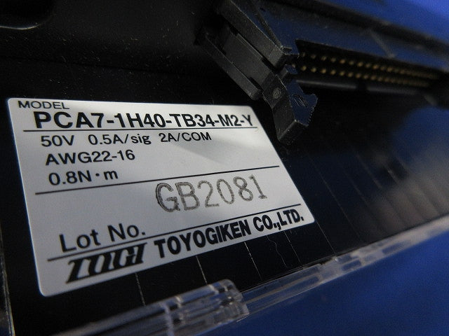 コネクタ端子台 PCA7-1H40-TB34-M2-Y
