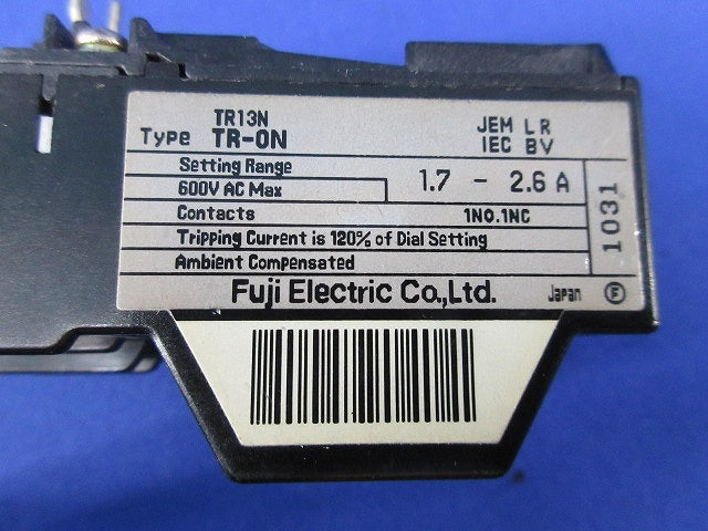 電磁開閉器1.7-2.6A TR-0N