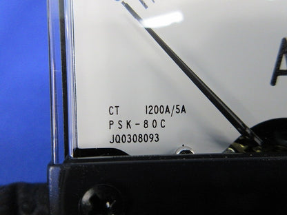 角形指示計器 交流電圧計 1200A/5A PSK-80C