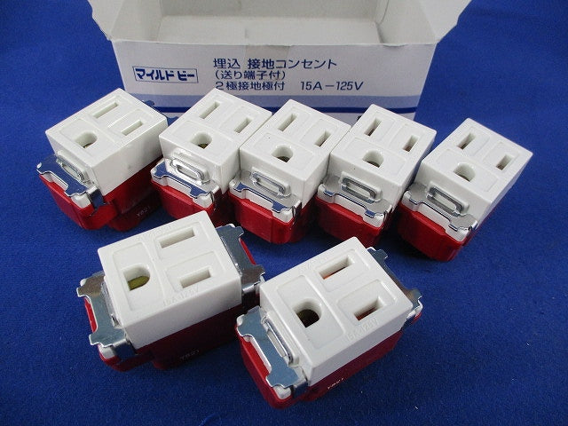 埋込接地コンセント(送り端子付)(7個入) JEC-BN-5GJ