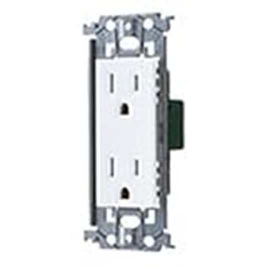 埋込接地ダブルコンセント(金属枠付)(マットセラミックホワイト) WTL13123MW