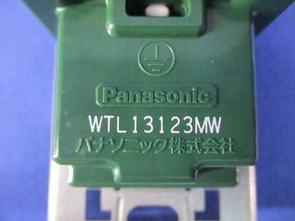 埋込接地ダブルコンセント(金属枠付)(マットセラミックホワイト) WTL13123MW
