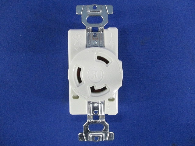 接地2P30A 引掛埋込コンセント ミルキーホワイト WF2330W