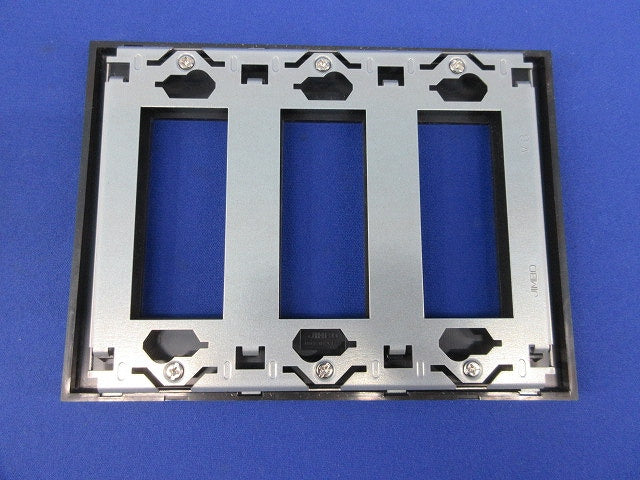 3連用プレート(マットブラック) NKP-3UF-3