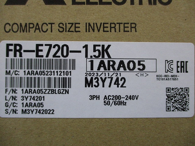小形インバータ FR-E720-1.5K