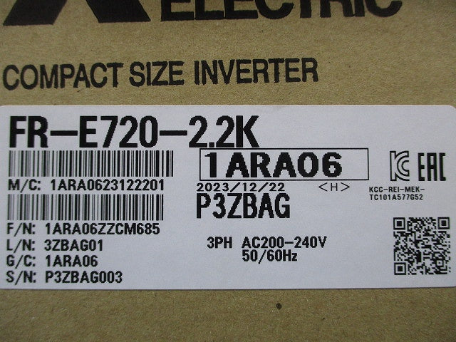 小形インバータ FR-E720-2.2K