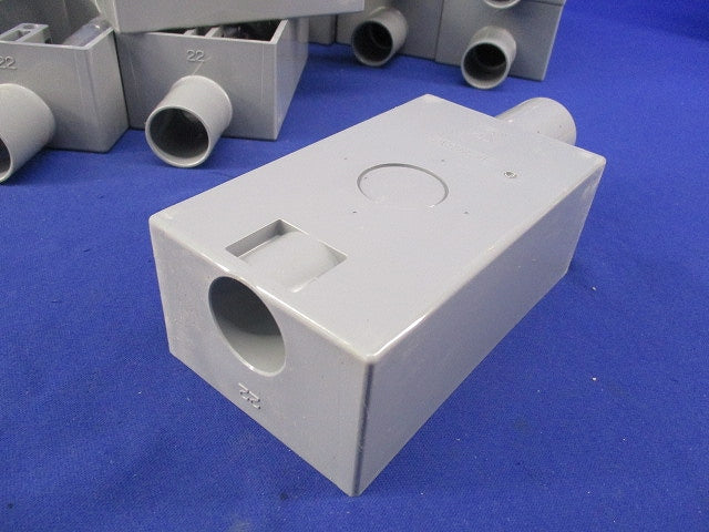 露出スイッチボックス(グレー)(15個入) PVR22-2L