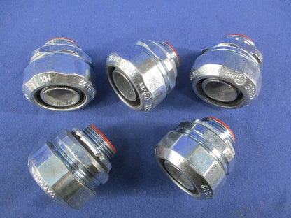 電線管ねじ付 ビニル被覆可とう管用コネクタ(5個入) WBG24-22