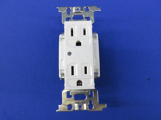 フルカラー医用埋込アース付ダブルコンセント WN13185K