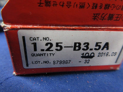 裸圧着端子(350個以上入) 1.25-B3.5A